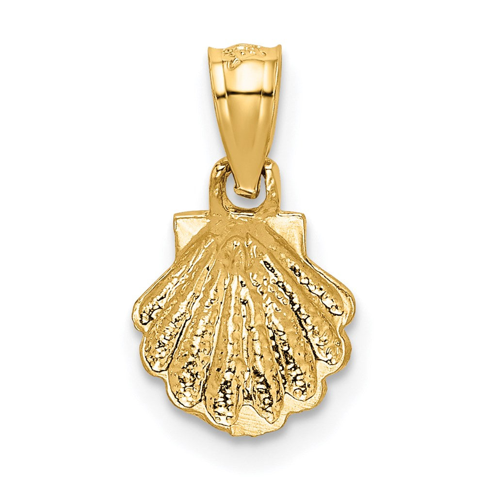 14K Gelbgold Muschel Anhänger