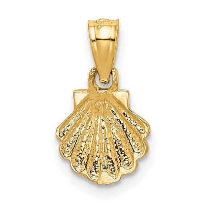 14K Gelbgold Muschel Anhänger