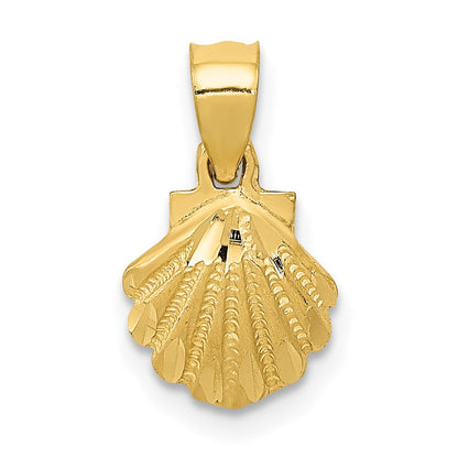 14K Gelbgold Muschel Anhänger