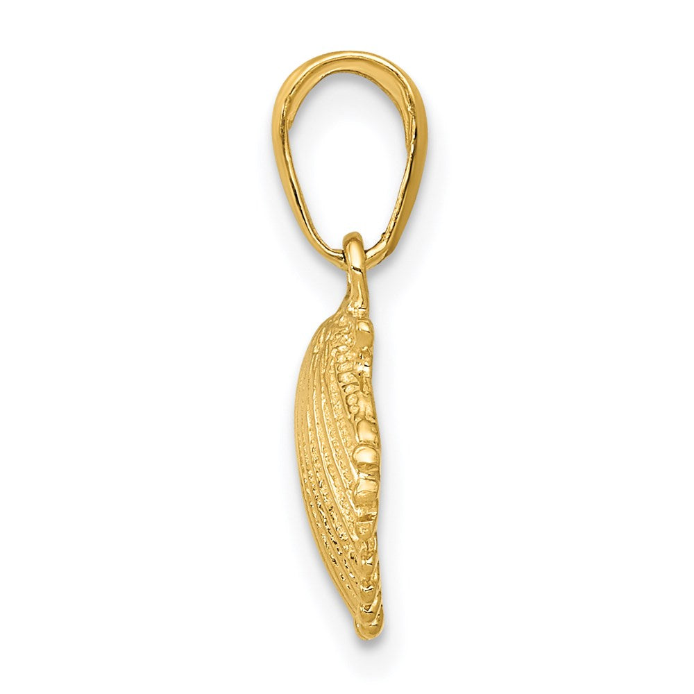 14K Gelbgold Muschel Anhänger