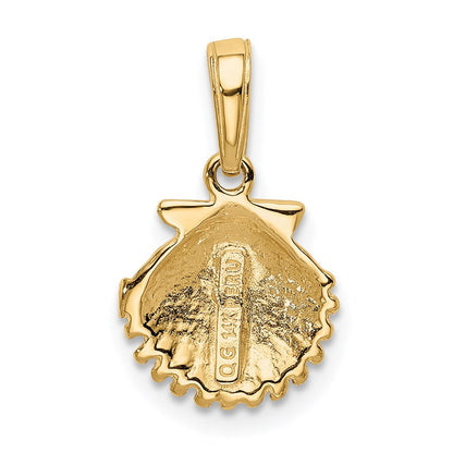 14K Gelbgold Muschel Anhänger