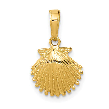 14K Gelbgold Muschel Anhänger