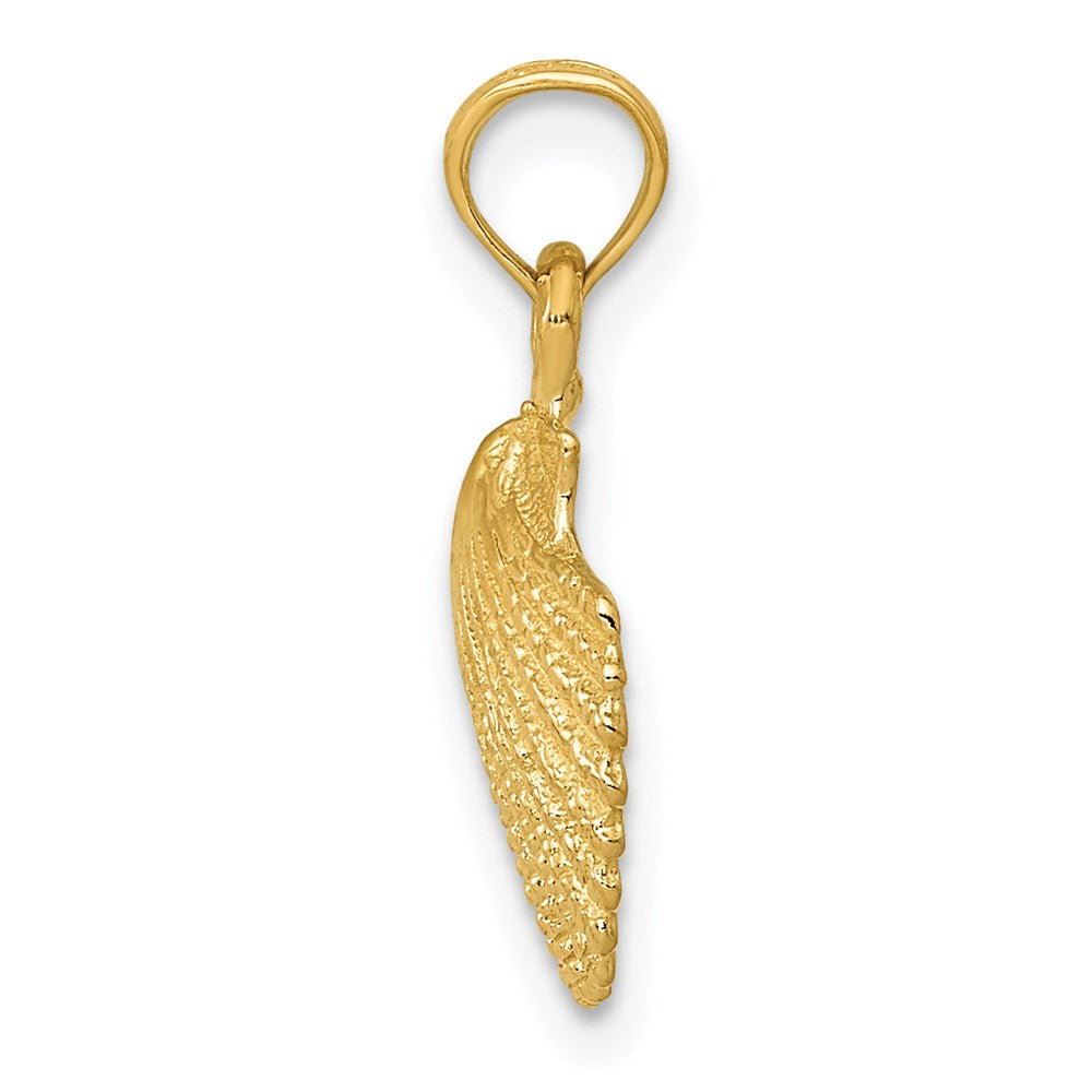 14K Gelbgold Muschel Anhänger