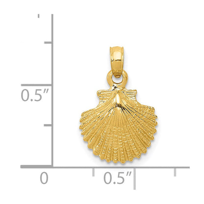 14K Gelbgold Muschel Anhänger