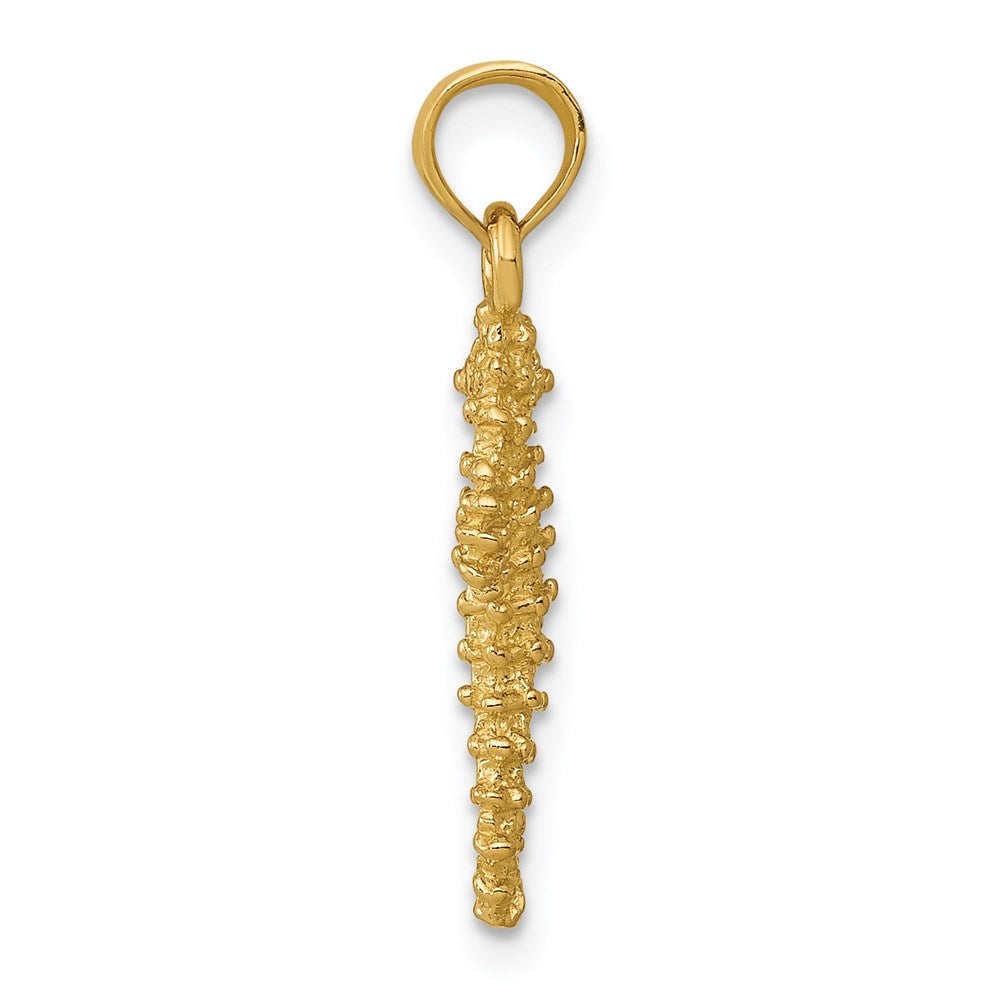 14K Gelbgold Seepferdchen Anhänger