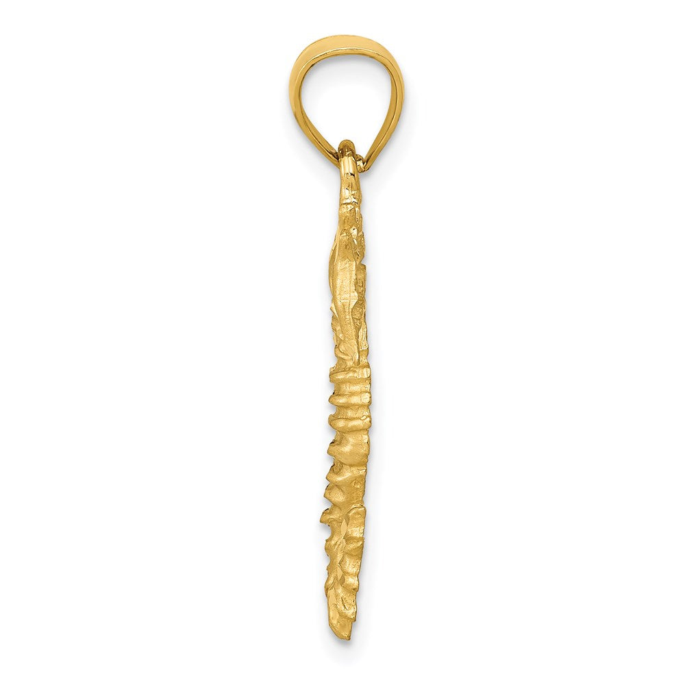 14K Gelbgold Seepferdchen Anhänger