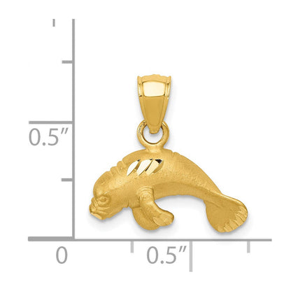 14K Gelbgold Manati-Anhänger