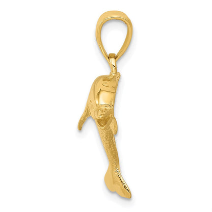 14K Gelbgold Anhänger „Springender Delfin