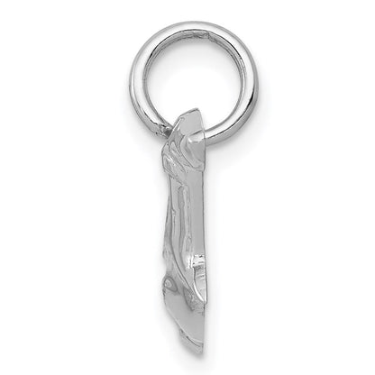14K Weißgold Hammerhead Shark Charm
