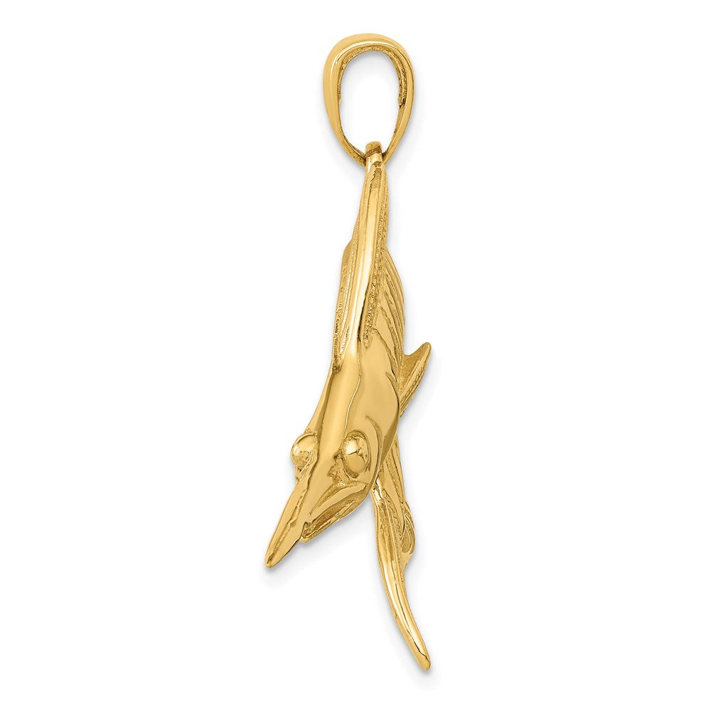 14K Gelbgold Marlin-Anhänger