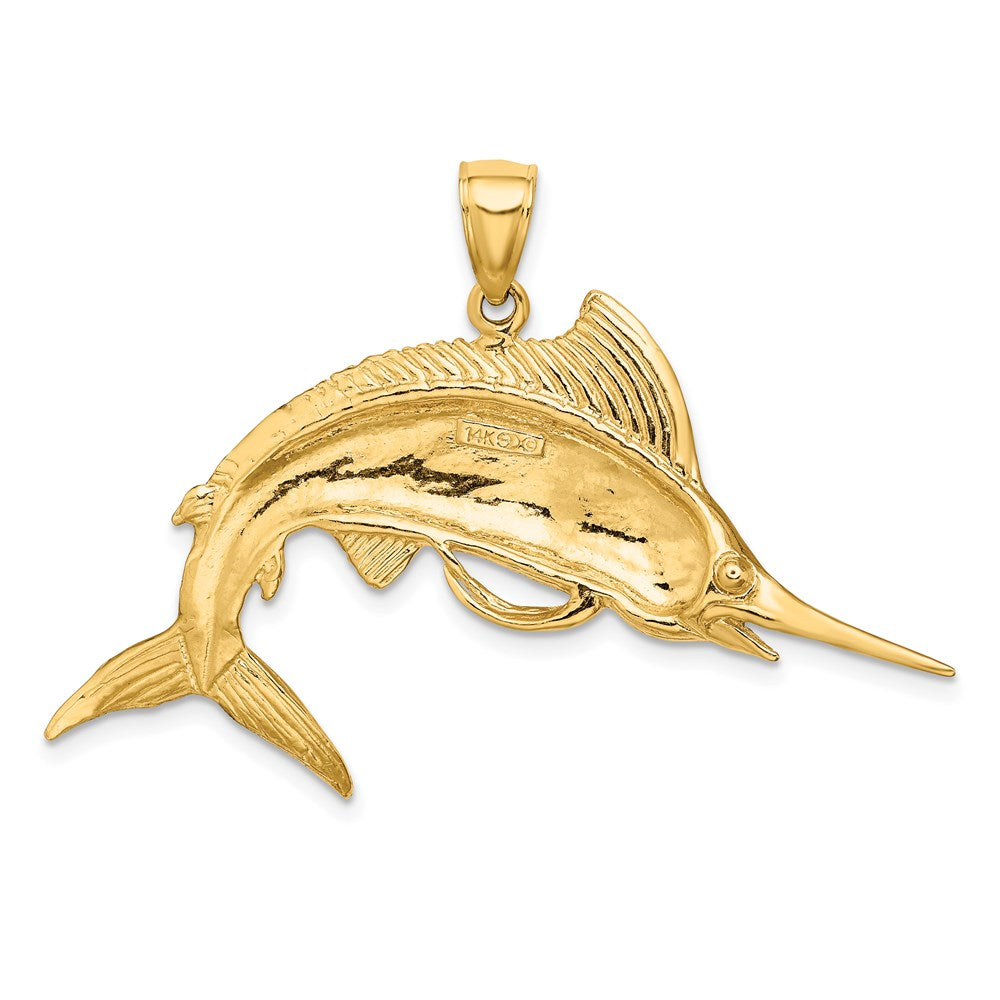 14K Gelbgold Marlin-Anhänger