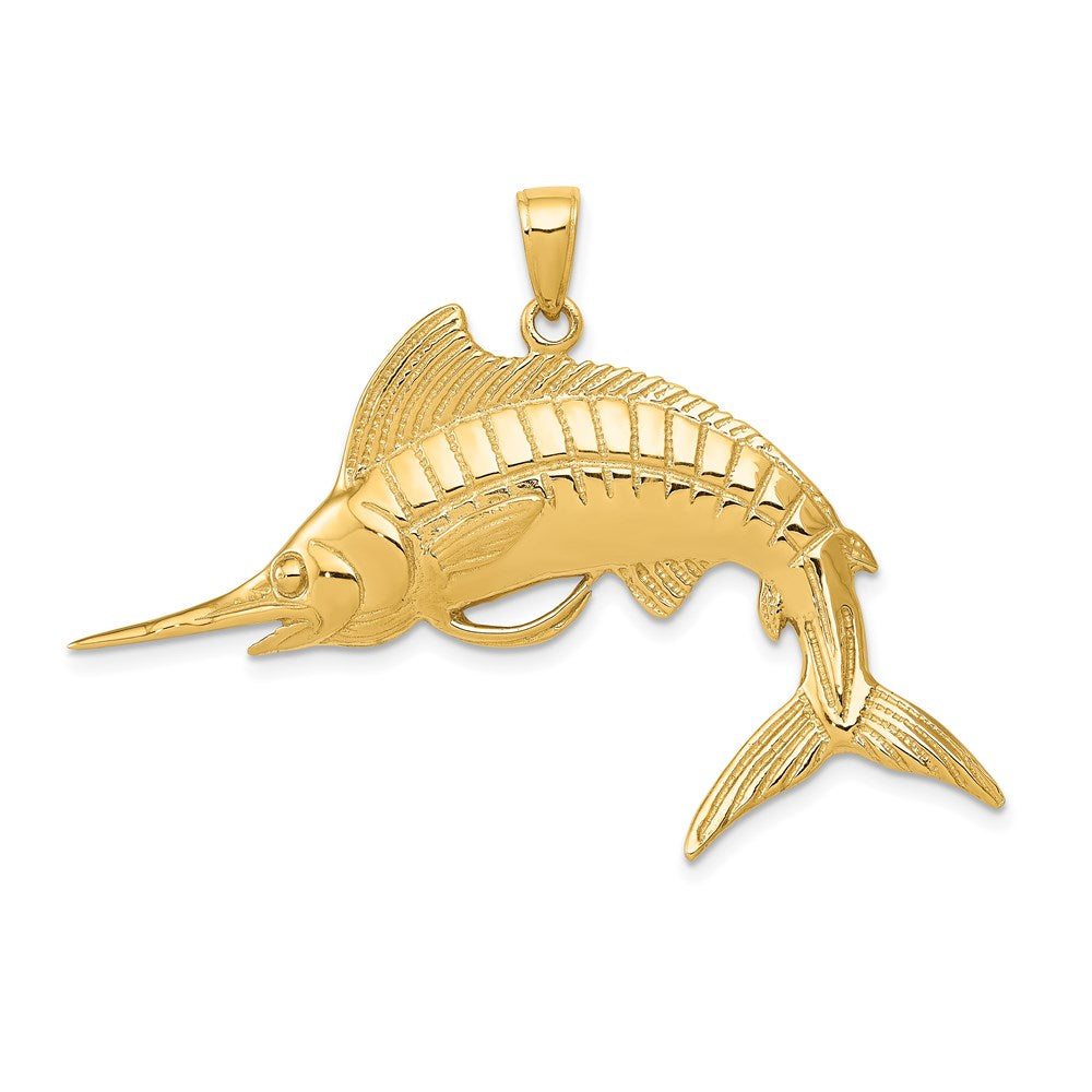 14K Gelbgold Marlin-Anhänger