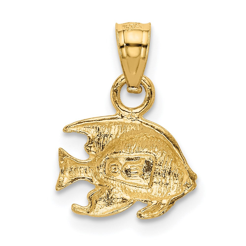 14K Gelbgold Fisch Anhänger