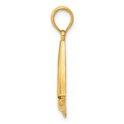 14K Gelbgold Segelboot-Anhänger
