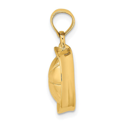 14K Gelbgold 3D-Matrosenmütze-Charm