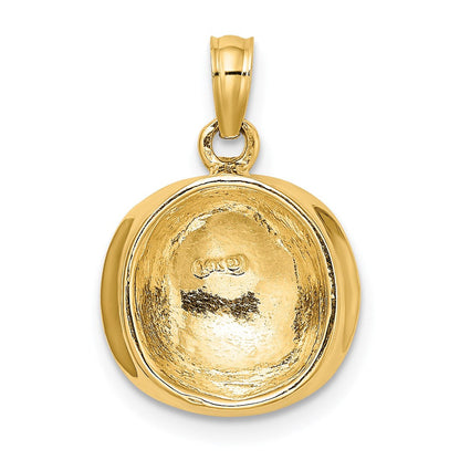 14K Gelbgold 3D-Matrosenmütze-Charm