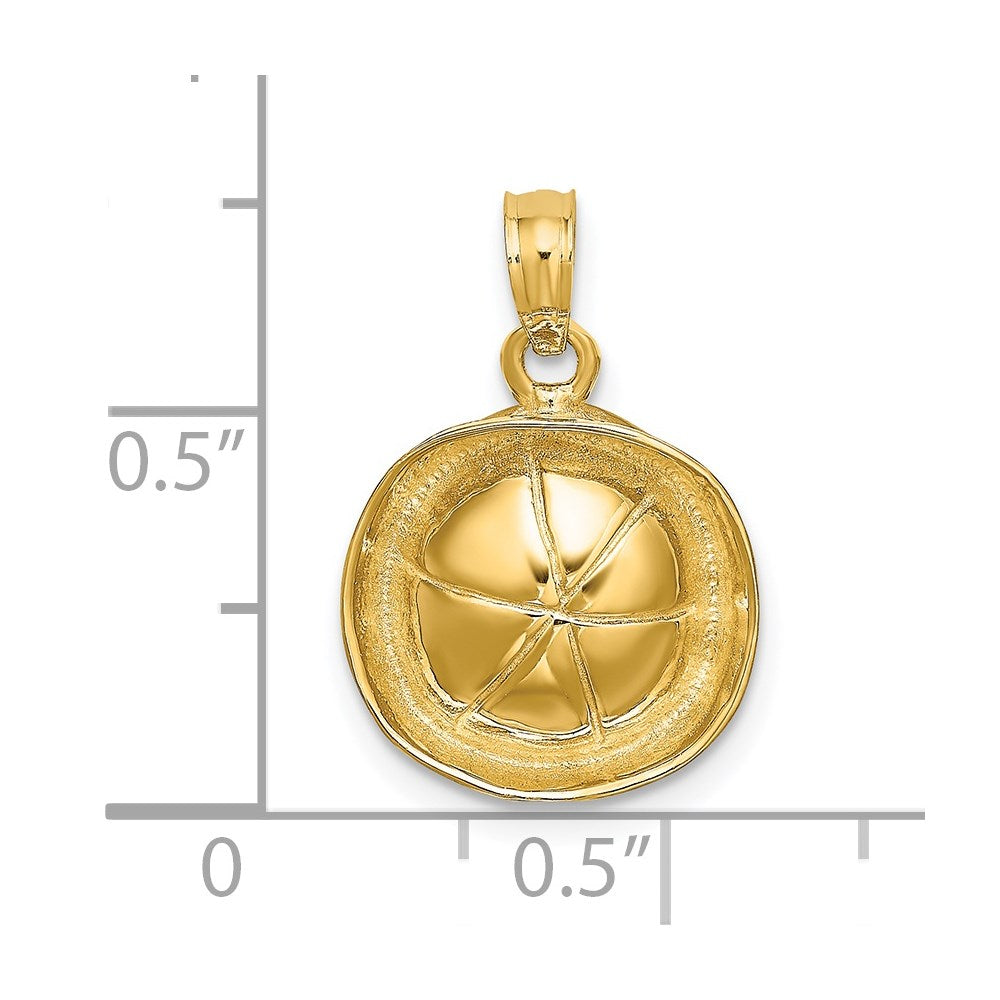 14K Gelbgold 3D-Matrosenmütze-Charm