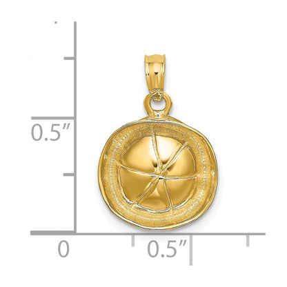 14K Gelbgold 3D-Matrosenmütze-Charm