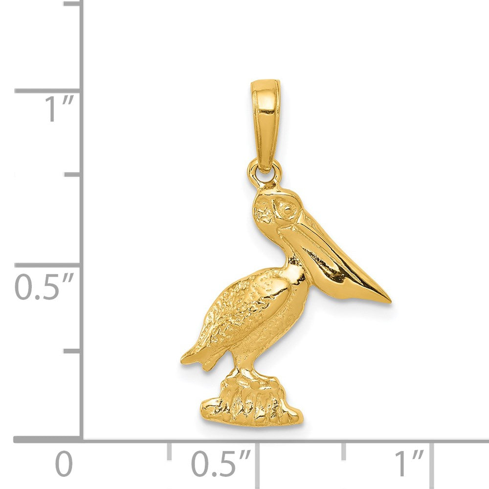 14K Gelbgold Pelican Anhänger