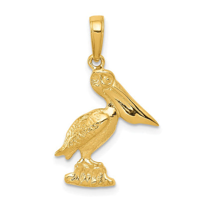 14K Gelbgold Pelican Anhänger