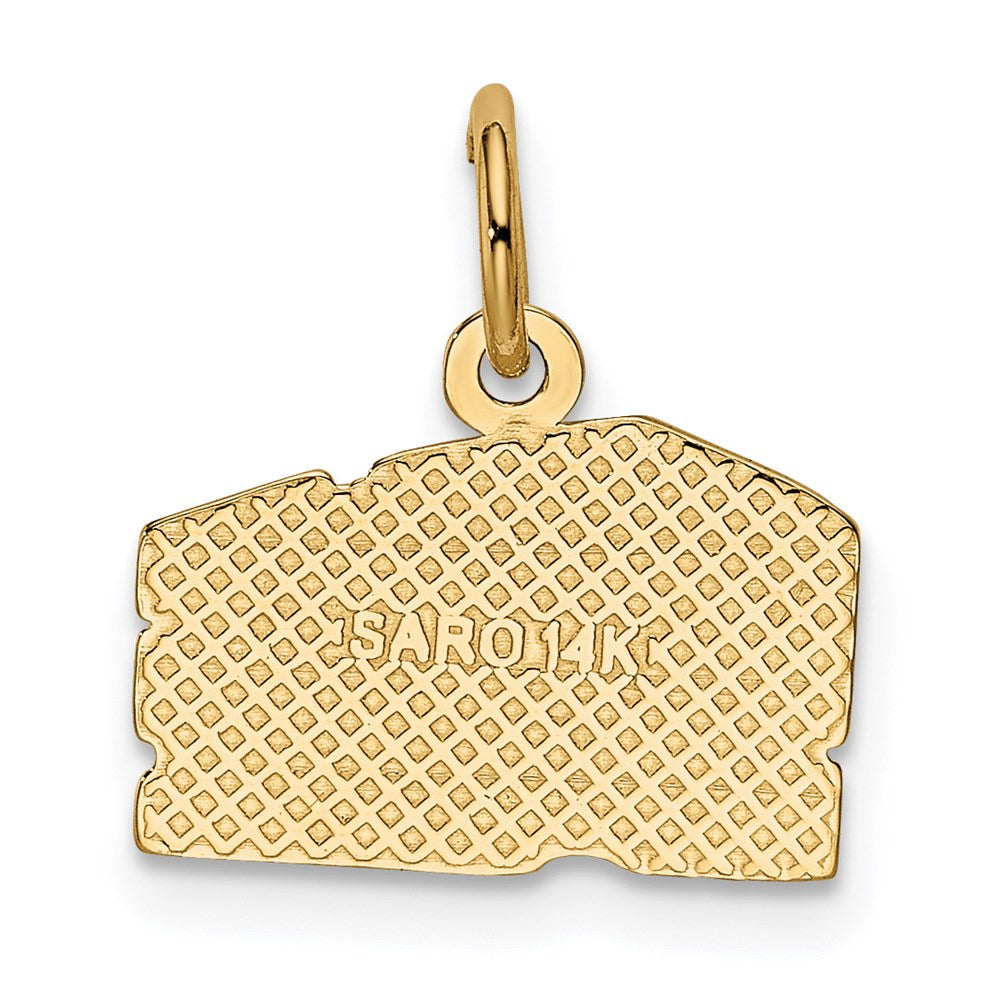 14K Gelbgold Schweizer Cheese Charm