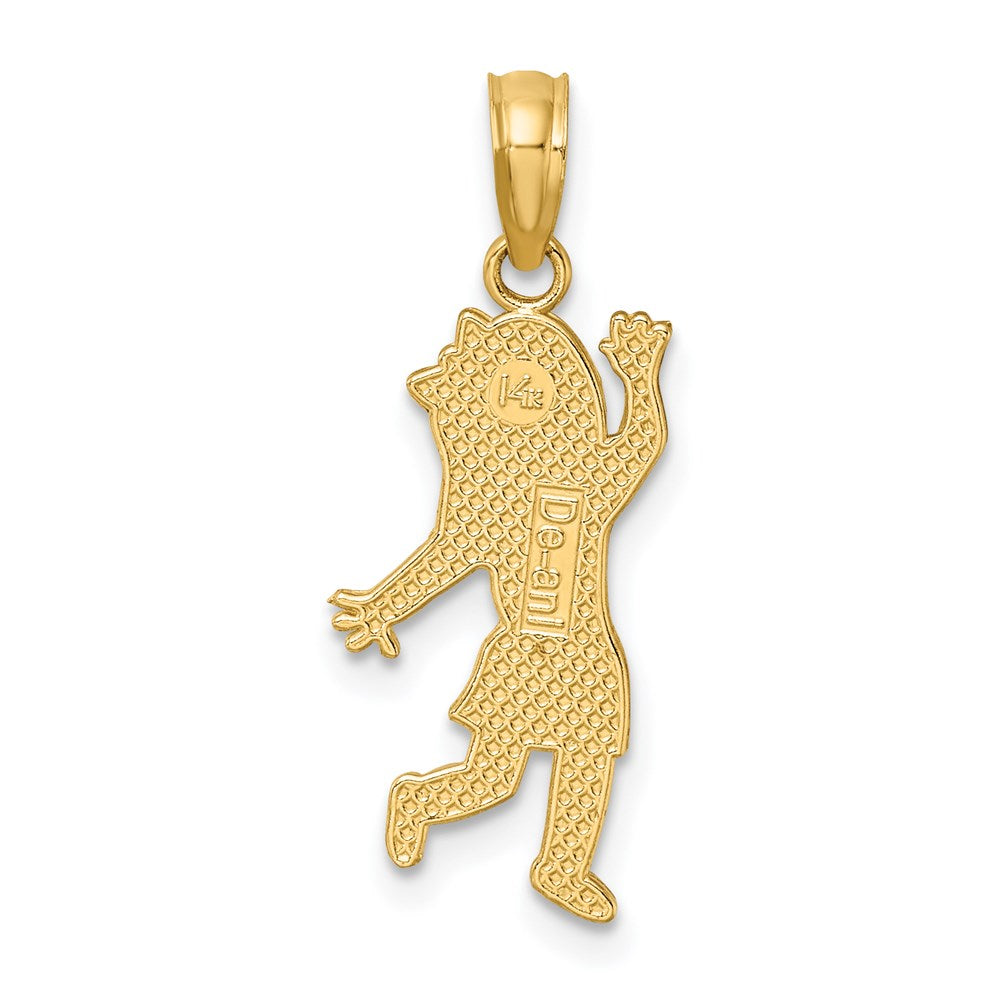 14K Gelbgold Mädchen Charm