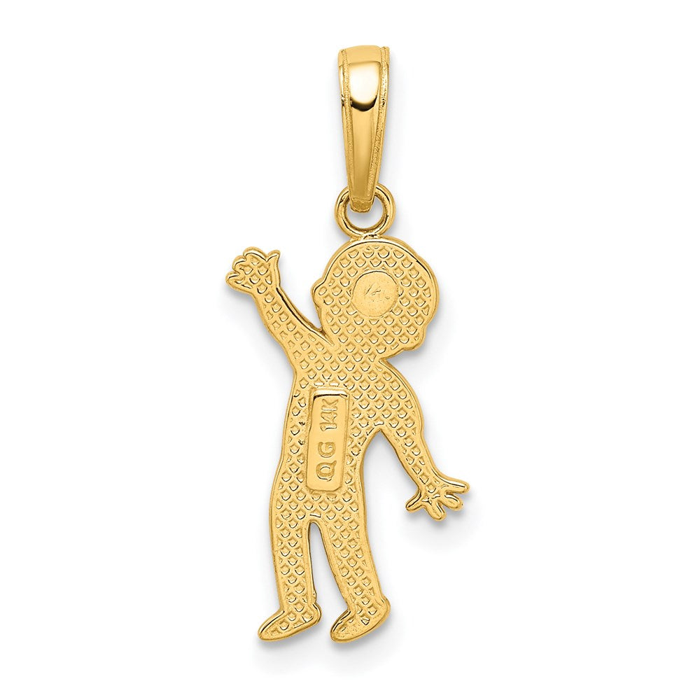 14K Gelbgold Junge Anhänger