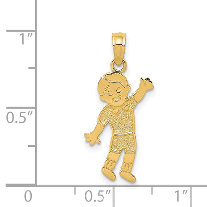 14K Gelbgold Junge Anhänger