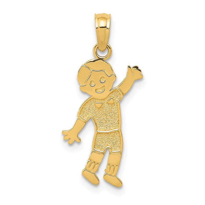 14K Gelbgold Junge Anhänger
