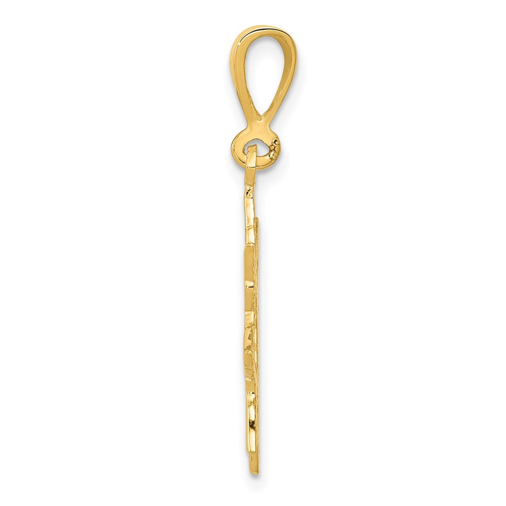 14K Gelbgold Sonne Charm
