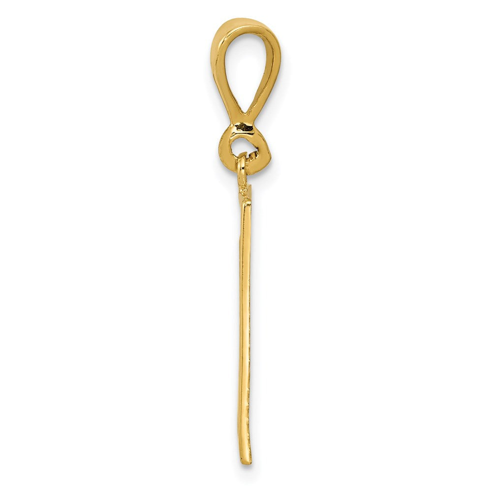 14K Gelbgold Kraft-Anhänger