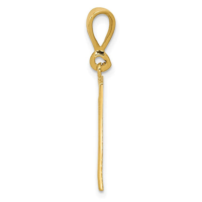 14K Gelbgold Kraft-Anhänger