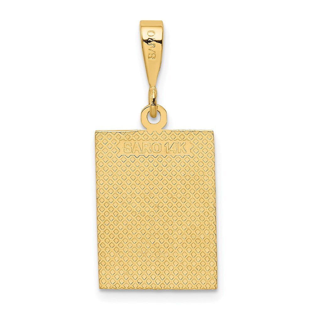 14K Gelbgold Kraft-Anhänger