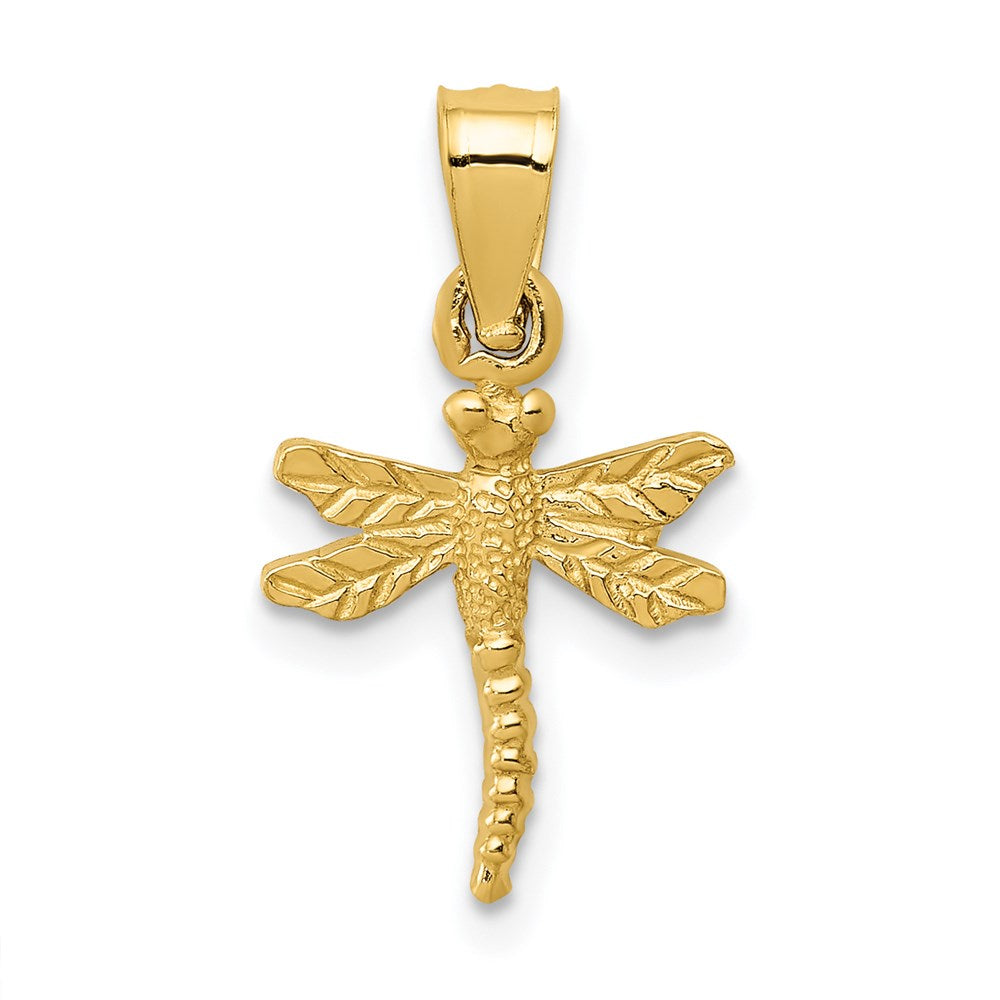 14K Gelbgold Libelle Anhänger