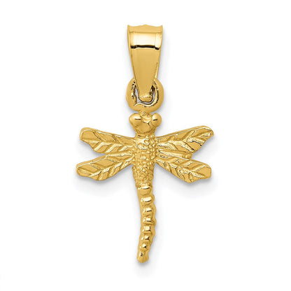 14K Gelbgold Libelle Anhänger