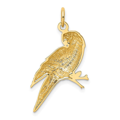 14K Gelbgold Papagei-Charm