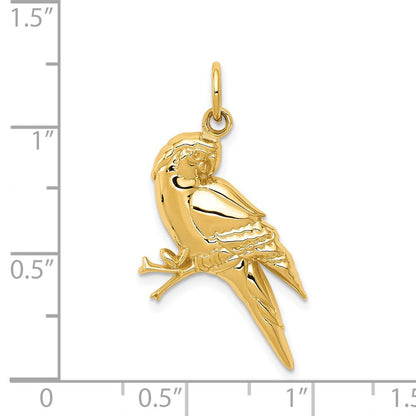 14K Gelbgold Papagei-Charm