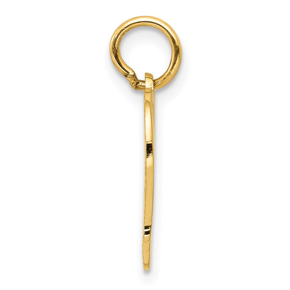 14K Gelbgold Frieden Vogel Charm