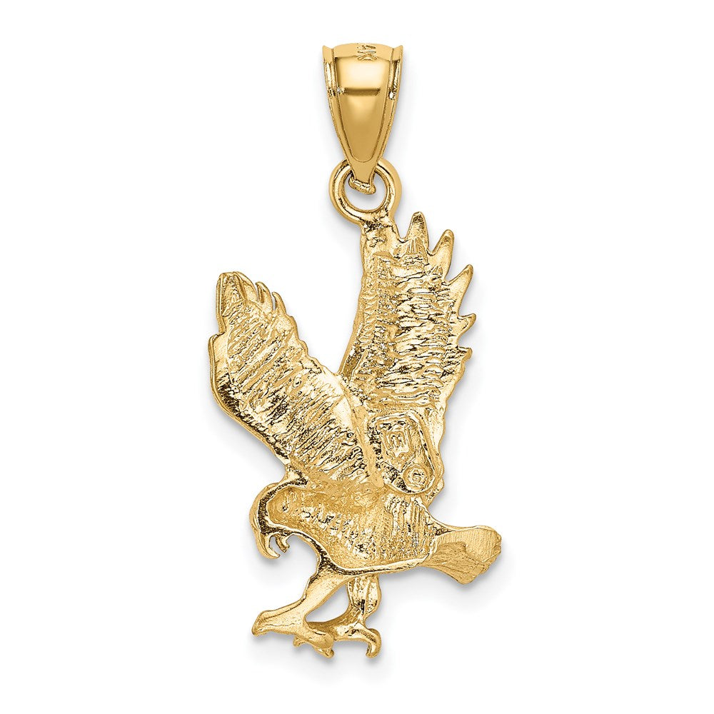 14K Gelbgold Anhänger „Adler" satiniert, diamantiert