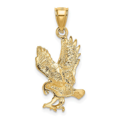 14K Gelbgold Anhänger „Adler" satiniert, diamantiert