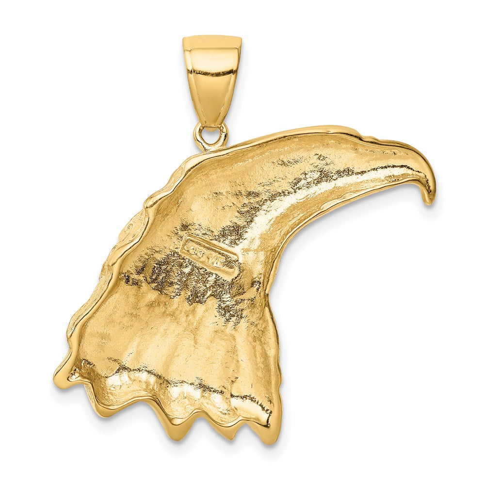 14K Gelbgold Adlerkopf-Anhänger