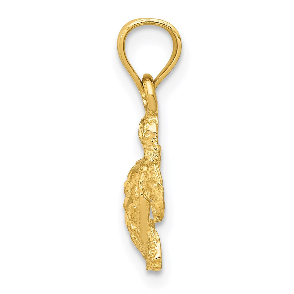 14K Gelbgold Schildkröte Anhänger