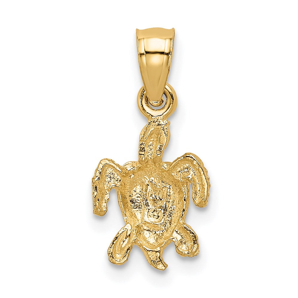 14K Gelbgold Schildkröte Anhänger