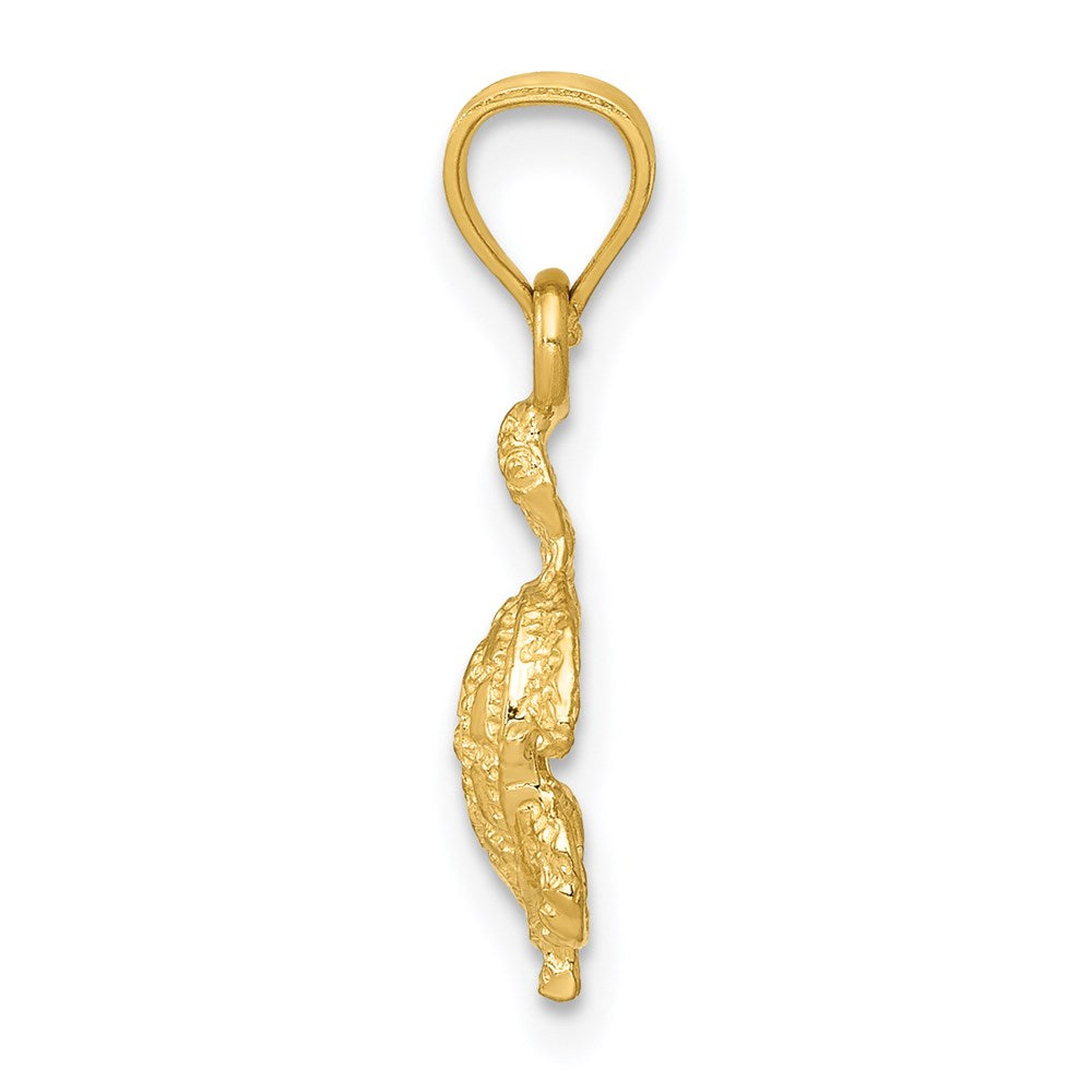 14K Gelbgold Schildkröte Anhänger