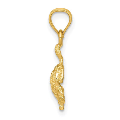 14K Gelbgold Schildkröte Anhänger