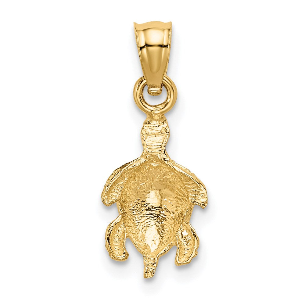 14K Gelbgold Schildkröte Anhänger