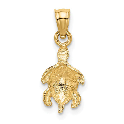 14K Gelbgold Schildkröte Anhänger