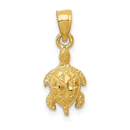 14K Gelbgold Schildkröte Anhänger