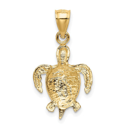 14K Gelbgold Schildkröten-Anhänger