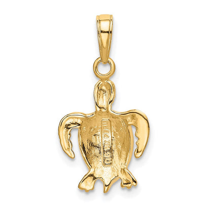 14K Gelbgold Meeresschildkröten-Anhänger
